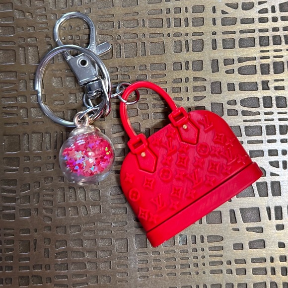 Micro Purse Keychain / Purse Charm - Red - Picture 2 of 6